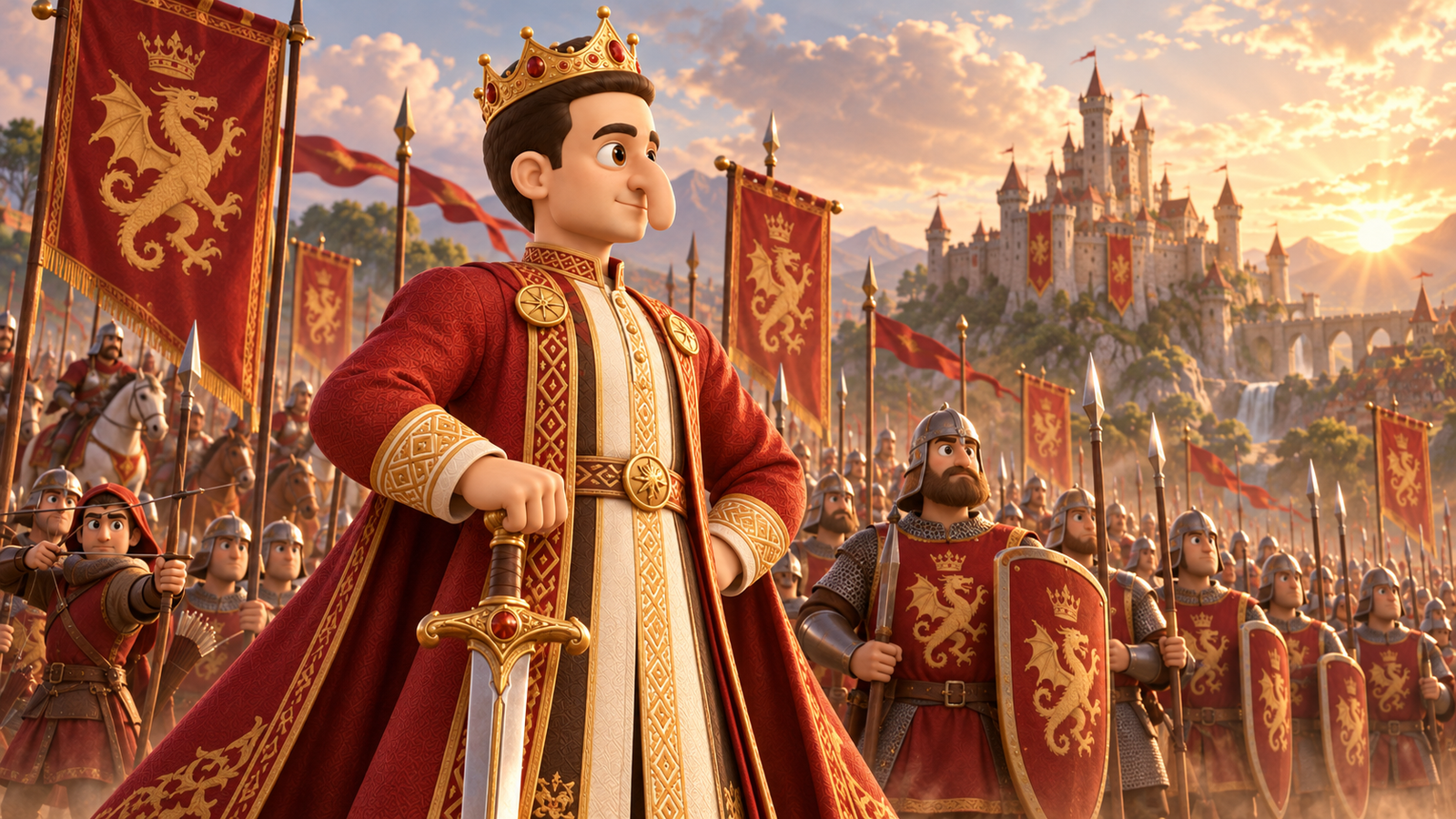 The king before the army