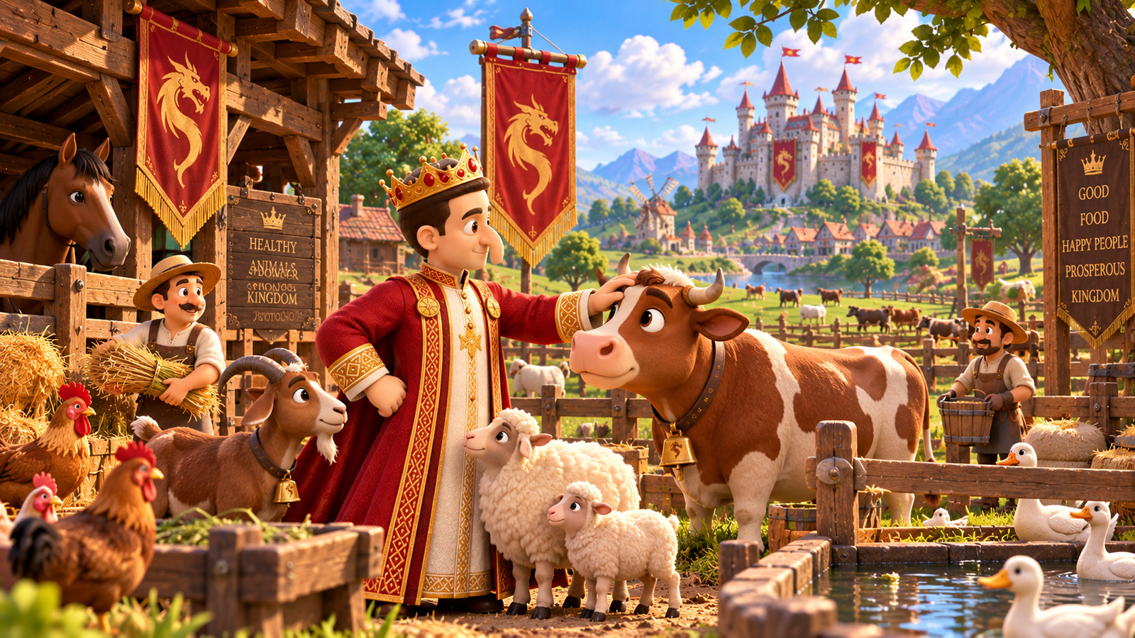 The king with livestock